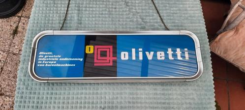 Olivetti Lichtreclamebord, Verzamelen, Merken en Reclamevoorwerpen, Zo goed als nieuw, Ophalen of Verzenden