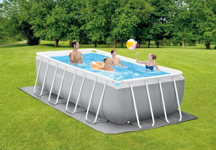 Intex zwembad 400x200x100 met warmtepomp en accessoires, Jardin & Terrasse, Piscines, Comme neuf, Piscines hors sol, 80 à 120 cm