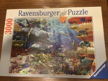 Puzzel Ravensburger 3000 stukjes Leven onder water