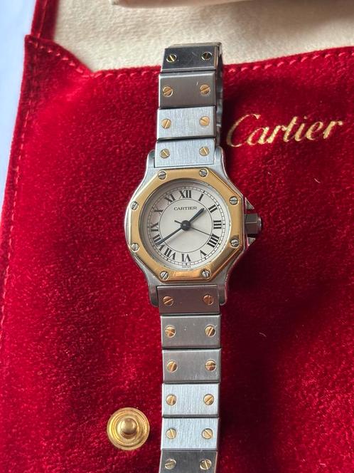 Cartier Santos Ref 0907 automatic Lady ., Handtassen en Accessoires, Horloges | Dames, Zo goed als nieuw, Polshorloge, Overige merken