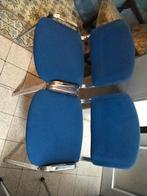 2 chaises, Maison & Meubles, Bleu, Enlèvement ou Envoi, Tissus
