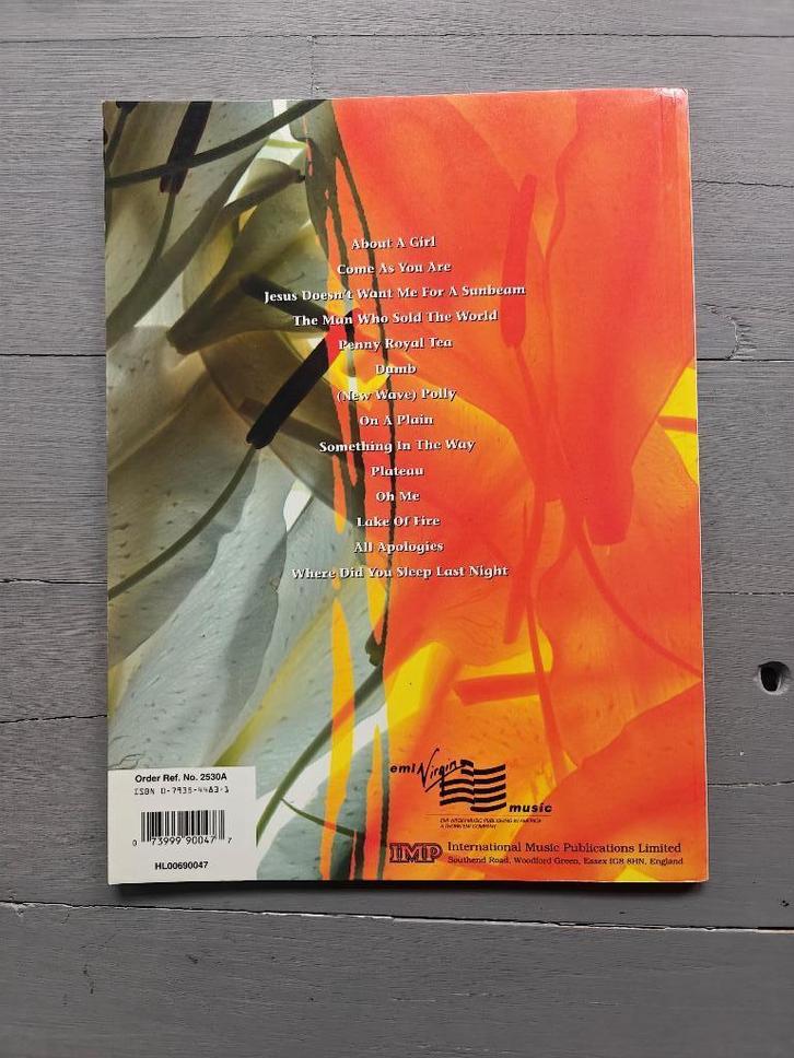 Nirvana unplugged guitar tab, Boeken, Muziek, Zo goed als nieuw, Artiest, Ophalen of Verzenden