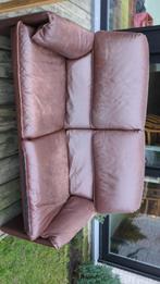 Gratis italiaanse lederen zetel bruin (afgeschenen door zon), Huis en Inrichting, Zetels | Zetels, Ophalen, Gebruikt