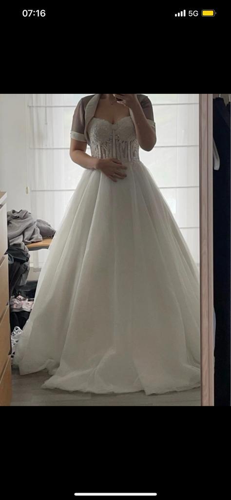 Trouwkleed trouwjurk, Kleding | Dames, Trouwkleding en Trouwaccessoires, Zo goed als nieuw, Trouwjurk, Ophalen of Verzenden