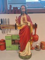 Antiek brocant kerkbeeld Jezus zeer mooi Hoogte is 85 cm, Ophalen