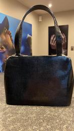 Delvaux handtas lizard, Handtassen en Accessoires, Tassen | Damestassen, Ophalen of Verzenden, Gebruikt, Zwart, Handtas