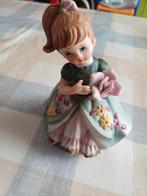 beeldje in steen muziekdoos muziek love story vintage, Ophalen of Verzenden, Gebruikt