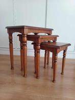 Vintage houten uitschuifbare tafels, Ophalen, Hout