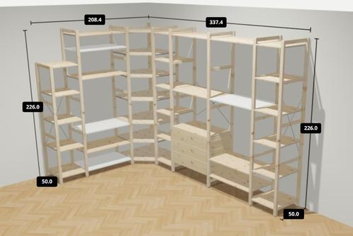 Complete Ivar stellingenkast IKEA, Huis en Inrichting, Kasten | Stellingkasten, Zo goed als nieuw, Ophalen