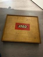 Vintage lego koffer/doos hout met inhoud, Comme neuf, Enlèvement ou Envoi
