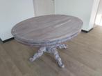 Rustieke landelijke tafel massief eik, 200 cm of meer, 100 tot 150 cm, Eikenhout, Rustiek Landelijk