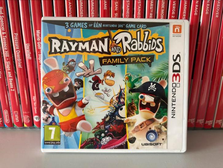 Pack familial Rayman et les Lapins Crétins (3DS), Consoles de jeu & Jeux vidéo, Jeux | Nintendo 2DS & 3DS, Comme neuf, Enlèvement ou Envoi