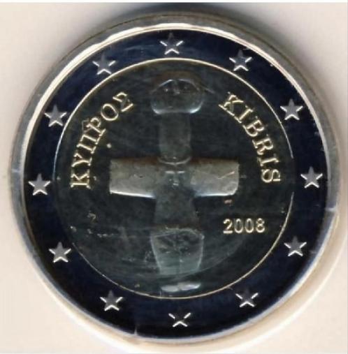2 euros Cyprus Pomos Idol 2008, Timbres & Monnaies, Monnaies | Europe | Monnaies euro, Monnaie en vrac, 2 euros, Chypre, Enlèvement ou Envoi