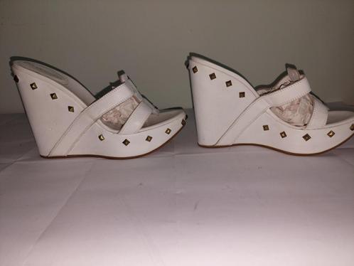 18C* SERGIO ROSSI sandales blanches compensées cuir (37,5), Vêtements | Femmes, Chaussures, Neuf, Escarpins, Blanc, Envoi