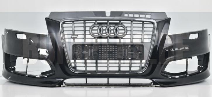 Bumper AUDI S3 A3 8P 8P0 FACELIFT Voorbumper S3BPO002, Auto-onderdelen, Carrosserie, Bumper, Voor, Gebruikt, 6 maanden garantie