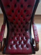 Leuke retro fauteuil, Huis en Inrichting, Ophalen, Gebruikt, 100 tot 125 cm, Leer
