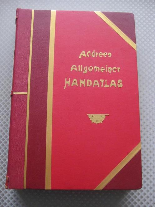 Andrees Allgemeiner Handatlas  1899, Antiek en Kunst, Antiek | Boeken en Manuscripten, Ophalen of Verzenden