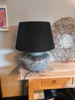 Grote schemerlamp met zwarte lampenkap, Huis en Inrichting, Ophalen, Zo goed als nieuw