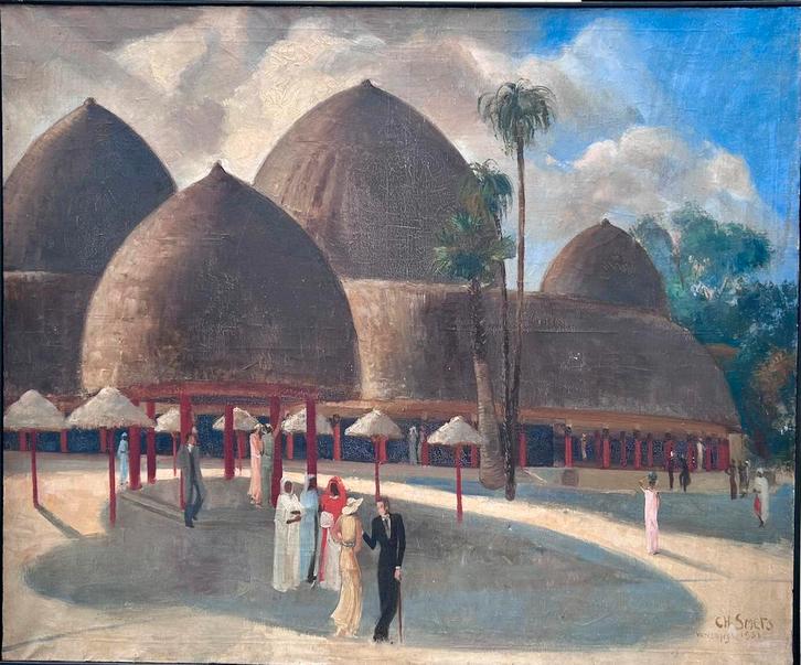 Schilderij van Charles Ernest Smets, Antiek en Kunst, Kunst | Schilderijen | Klassiek, Ophalen