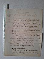 Ongewone 19de eeuwse brief gesigneerd Simonis, Weiner e.a, Antiek en Kunst, Ophalen of Verzenden