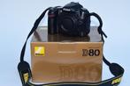 Appareil photo NIKON D80 + Objectif NIKKOR 18-70mm, Audio, Tv en Foto, Ophalen, Gebruikt, Spiegelreflex, Nikon