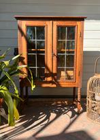 Antieke/Vintage Engelse Vitrinekast/Boekenkast/Barkast, Huis en Inrichting, Eikenhout, 50 tot 100 cm, Zo goed als nieuw, Minder dan 100 cm