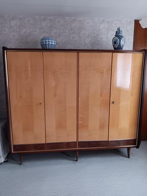 Vintage slaapkamer, Huis en Inrichting, Slaapkamer | Complete slaapkamers, Gebruikt, Tweepersoons, Ophalen