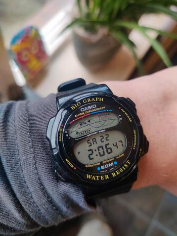 Vintage CASIO BH-100W bio graph 1990 zeldzaam  beschikbaar voor biedingen