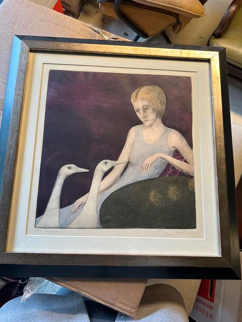 R. De Volder – Ex. d’artiste – Kleurets / diepdruk, Antiek en Kunst, Kunst | Tekeningen en Fotografie, Ophalen of Verzenden