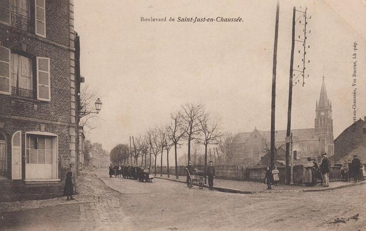 FRANKRIJK - Saint-Just-en-Chaussée: Boulevard, Verzamelen, Postkaarten | Buitenland, Ongelopen, Frankrijk, Verzenden