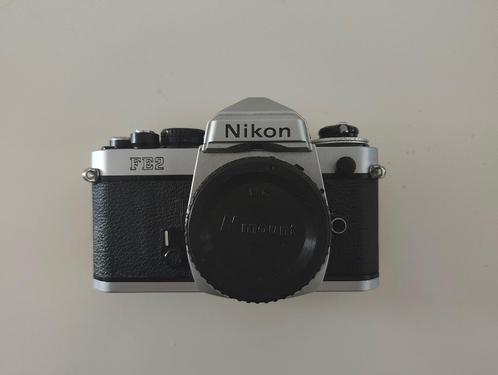 Nikon FE2 zilver, Audio, Tv en Foto, Fotocamera's Analoog, Gebruikt, Spiegelreflex, Nikon, Ophalen of Verzenden