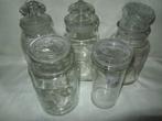 Verrerie: 5 grands bocaux à bonbons anciens!, Enlèvement