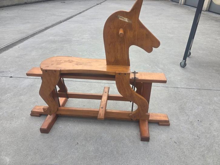 Vintage Houten hobbelpaard, Kinderen en Baby's, Speelgoed | Hobbelfiguren, Zo goed als nieuw, Ophalen of Verzenden
