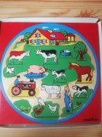 Houten puzzel „De boerderij, de boerderijdieren”, Ophalen of Verzenden, Van hout