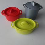 3 marmites avec couvercle en plastique robuste, Enlèvement