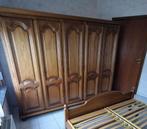 Slaapkamer : bed + latbodem + kleerkast, Ophalen, Gebruikt, Tweepersoons
