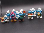 10 schtroumpfs en latex ( anciens), Collections, Enlèvement ou Envoi, Utilisé