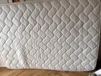 bed + boxspringset 140x200, 1e hands, Huis en Inrichting, Slaapkamer | Bedden, Ophalen, Gebruikt, Wit, Tweepersoons