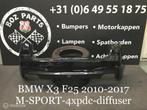 BMW X3 F25 M-SPORT achterbumper met diffuser 2010-2017, Gebruikt, Ophalen of Verzenden, Bumper, Achter