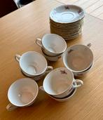 9 delig antiek MSB porceleinen set koffietassen, Ophalen of Verzenden