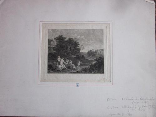 Cornelis van Poelenburgh Gravure XVIIIème ruines et paysages, Antiquités & Art, Art | Eaux-fortes & Gravures, Enlèvement ou Envoi