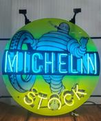 Michelin Stock neon licht reclame mancave garage showroom, Verzamelen, Ophalen, Nieuw, Lichtbak of (neon) lamp