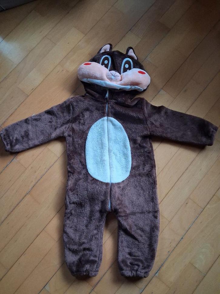 Verkleedpak carnaval Knabbel/babbel maat 86, Kinderen en Baby's, Carnavalskleding en Verkleedspullen, Zo goed als nieuw, Jongen of Meisje