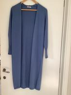Lange blauw-grijze tricot vest HAPPY - M, Ophalen of Verzenden, Nieuw, Blauw