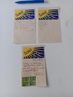 3 oude papiertjes Soleil Lave Seul 1938 en 1940, Verzamelen, Ophalen of Verzenden, Gebruikt, Overige typen