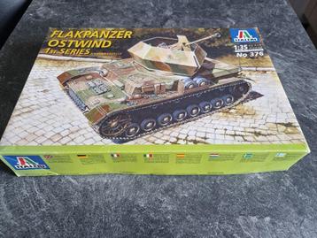 modelbouw  Flakpanzer Ostwind 1/35 Italerie, Neuf, Tank, 1:32 à 1:50, Italeri
