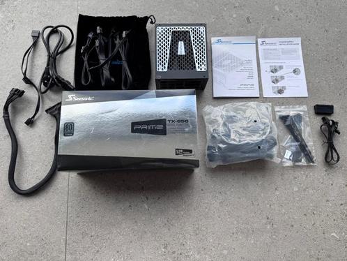 Seasonic Prime TX-650 PSU voeding 650W modulair semi-passief, Computers en Software, Interne voedingen, Zo goed als nieuw, Ophalen of Verzenden