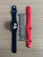 Apple Watch Series 6 44” Stainless steel + 3 bandjes, Handtassen en Accessoires, Smartwatches, Ophalen of Verzenden, Zo goed als nieuw