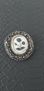 Antieke /800 silver Broche /hanger, Ophalen of Verzenden, Zo goed als nieuw, Zilver, Zilver