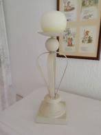 Leuke kandelaar / incl kaars, Ophalen of Verzenden, Crème, Metaal, Kandelaar